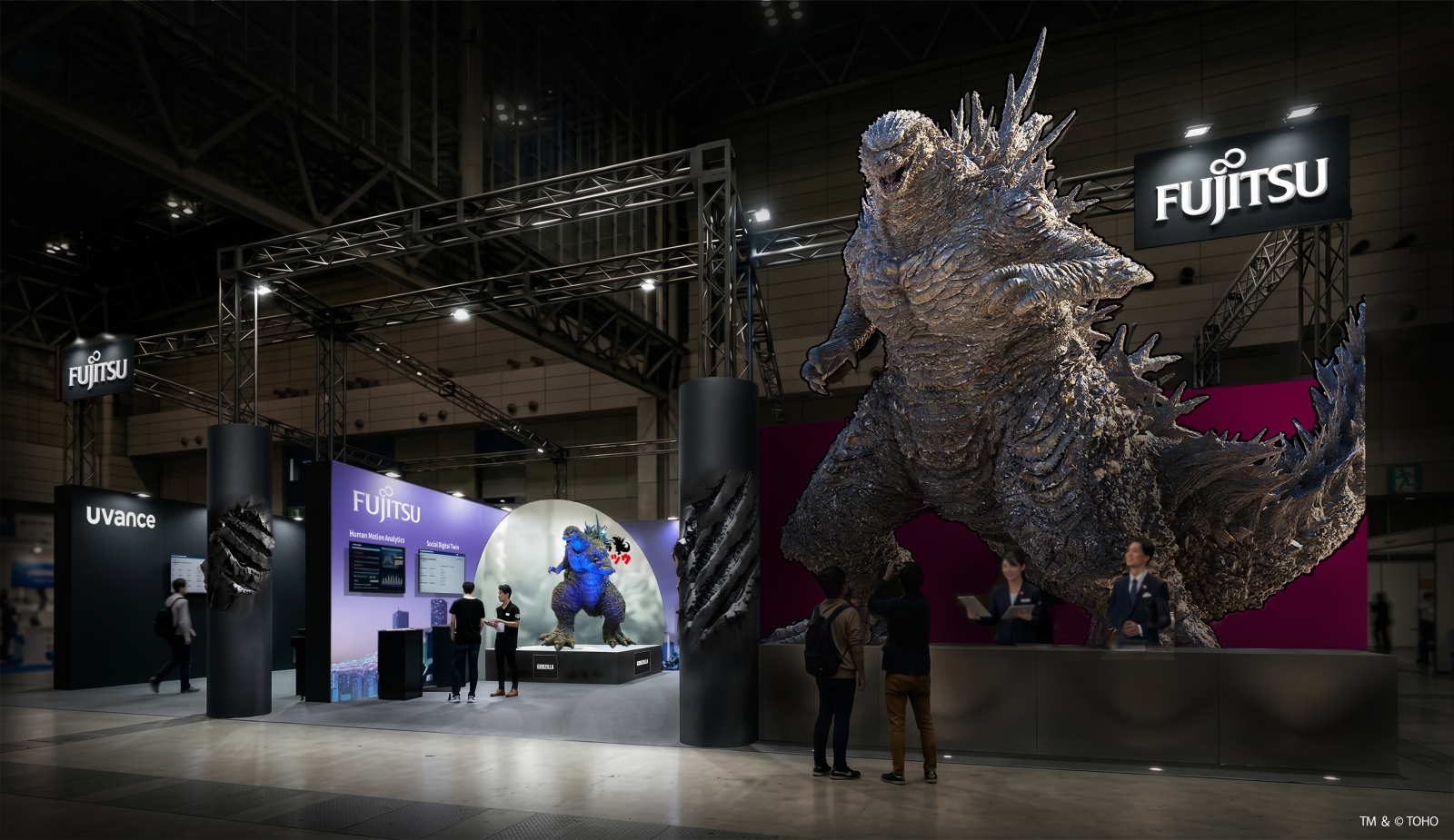 【CEATEC 2026】富士通、ゴジラの世界観の中でレジリエントな社会を実現する先進テクノロジーを紹介