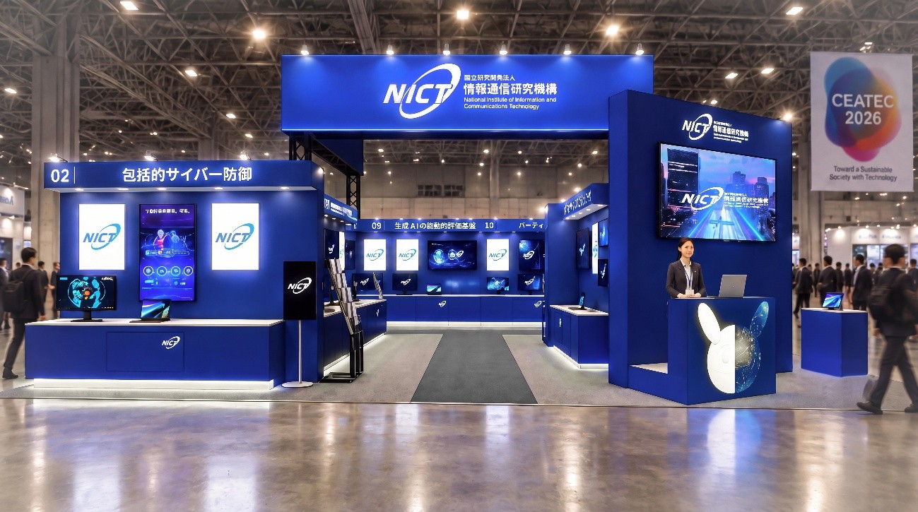 【CEATEC 2026】国立研究開発法人情報通信研究機構（NICT）、AI・量子時代の社会基盤を創る先端ICTを紹介